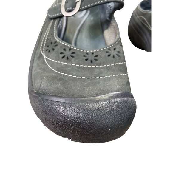 Keen Womens brown black leather Mary Jane sandals shoes size 7 SKU 8900 - Picture 12 of 16